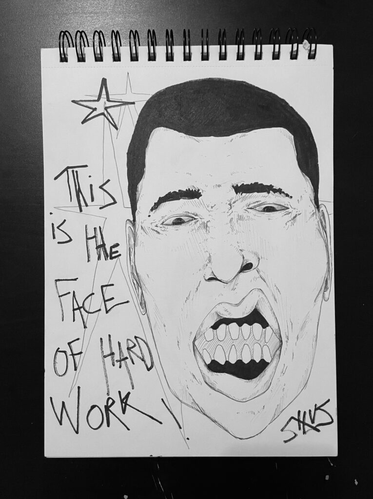 face hard work